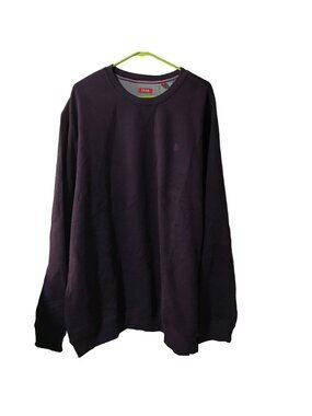 IZOD PURPLE LONG SLEEVE PULLOVER WARM SWEATER MENS 2XLT